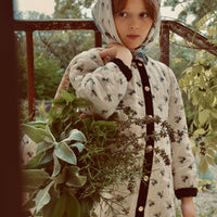 Bonjour Hazelnut Print Dress Coat With Scarf