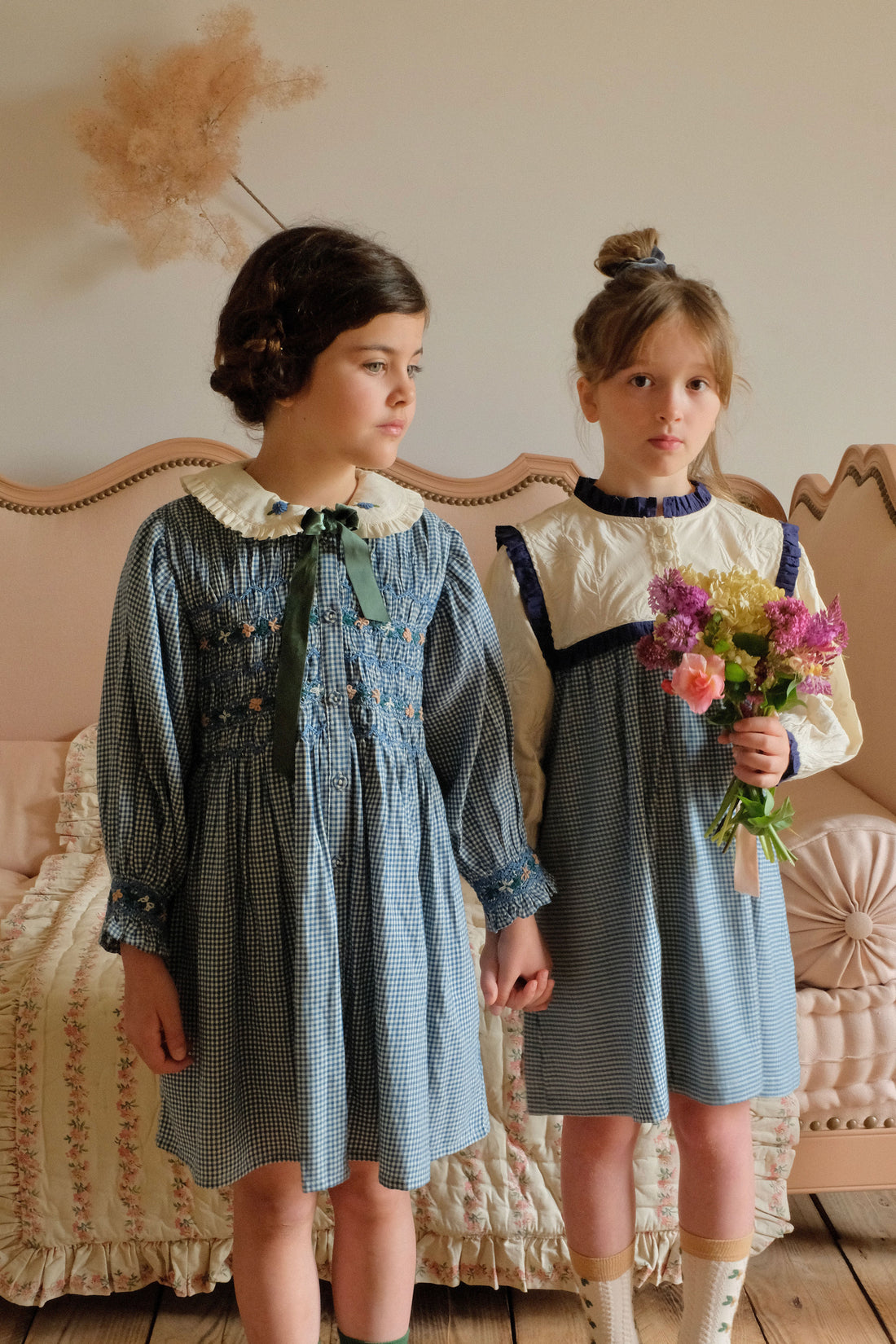 Bonjour Vichy Blue Romantic Long Tunique