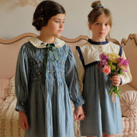 Bonjour Vichy Blue Romantic Long Tunique