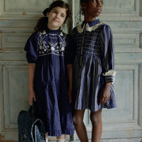 Bonjour Navy Broderie Anglaise Margot Dress