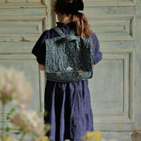 Bonjour Blue Denim Flower Quilted Bag