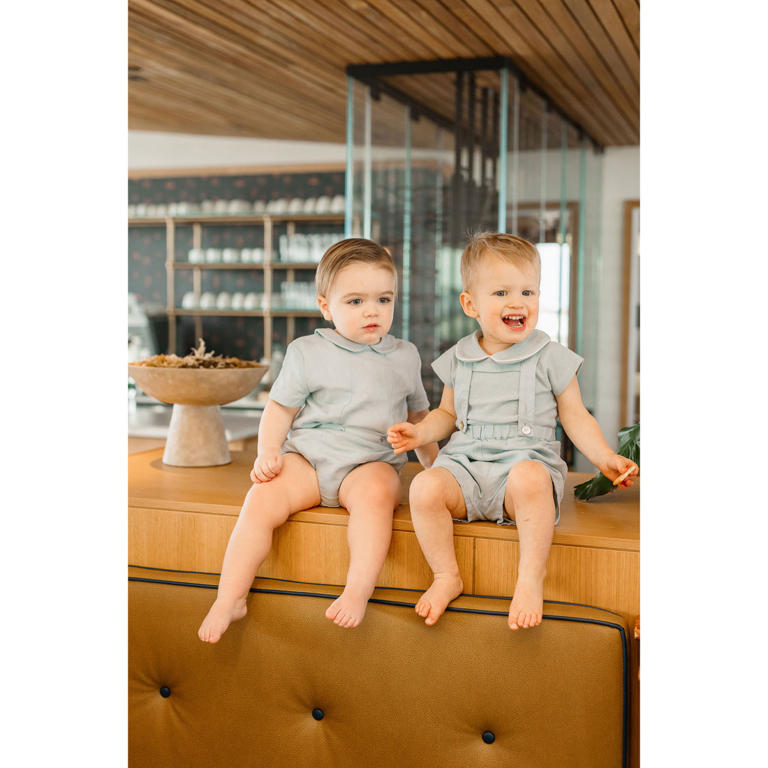 Coco Blanc Pale Blue Peter Pan Set