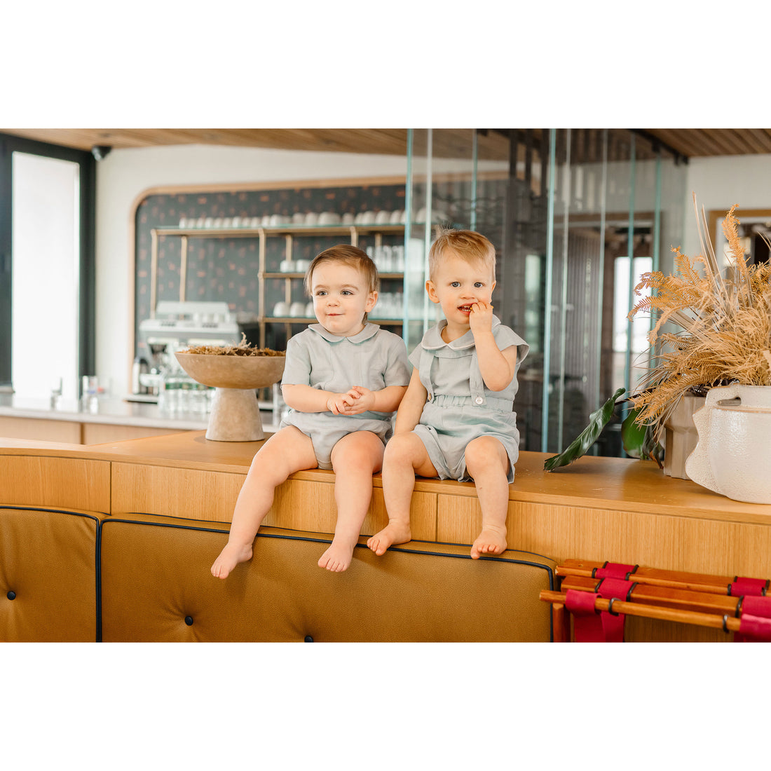 Coco Blanc Pale Blue Peter Pan Set