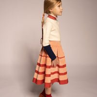 Tia Cibani Opal Mix Patchwork Ribbed Turtleneck