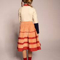 Tia Cibani Opal Mix Patchwork Ribbed Turtleneck