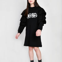 Loud Black Sweet Ruffle Dress