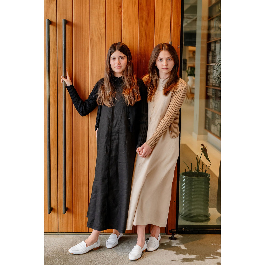 Coco Blanc Black Ribbed Cardigan