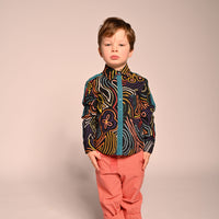 Tia Cibani Rainbow Amadi Multi Snap Shirt