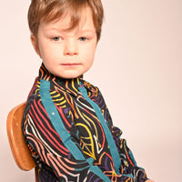 Tia Cibani Rainbow Amadi Multi Snap Shirt