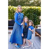 Coco Blanc Blue Denim Pinafore Jumper
