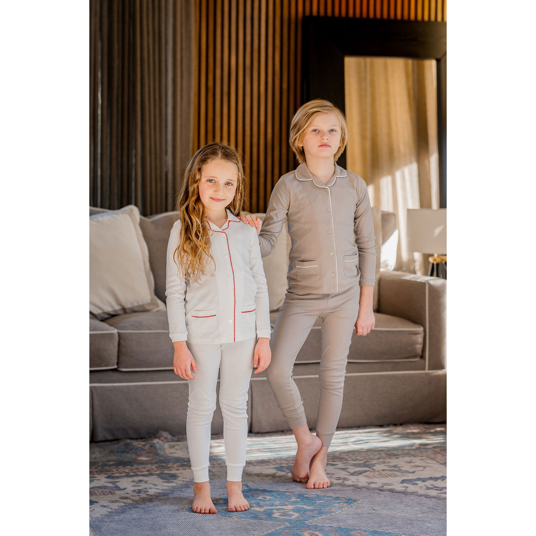 Coco Blanc Taupe Grandpa Pajamas