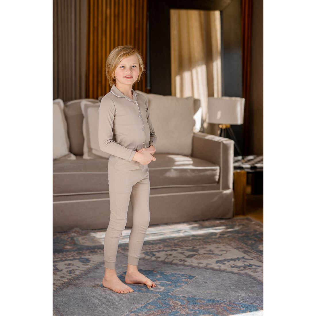 Coco Blanc Taupe Grandpa Pajamas