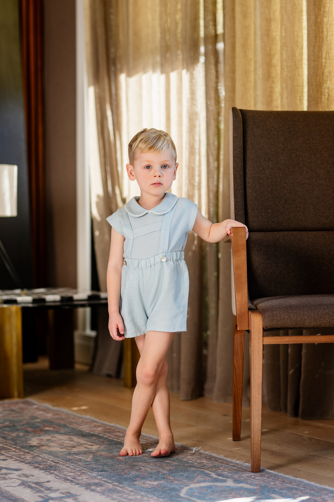 Coco Blanc Blue Overalls