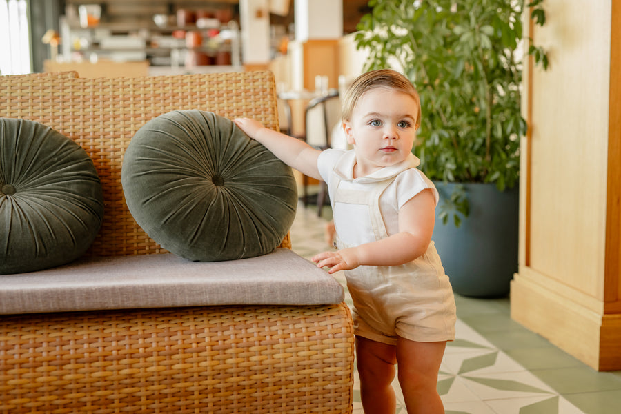 Coco Blanc Cream Overalls