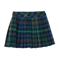 Finger in the Nose  Green Checkers Dundee Pleated Skirt