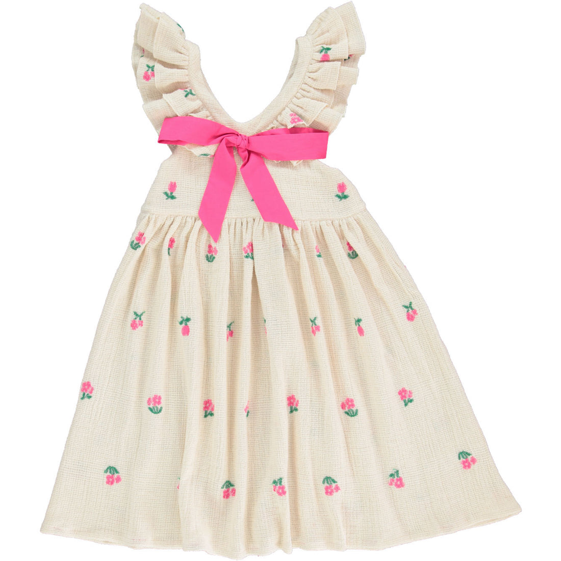 Bebe Organic Daisy Patchwork Daisy Dress