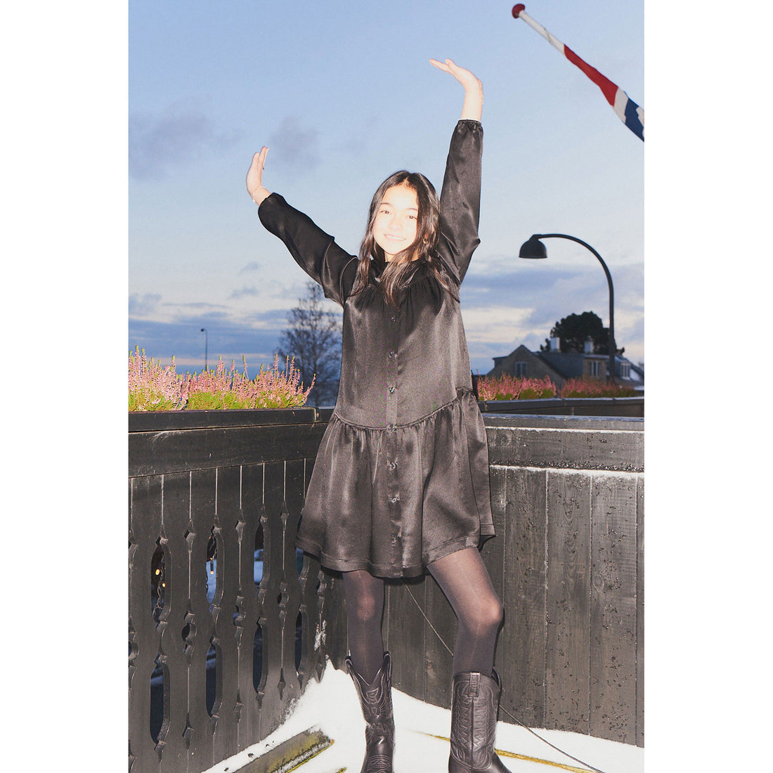 Designers Remix Black Lucille Shirt Dress