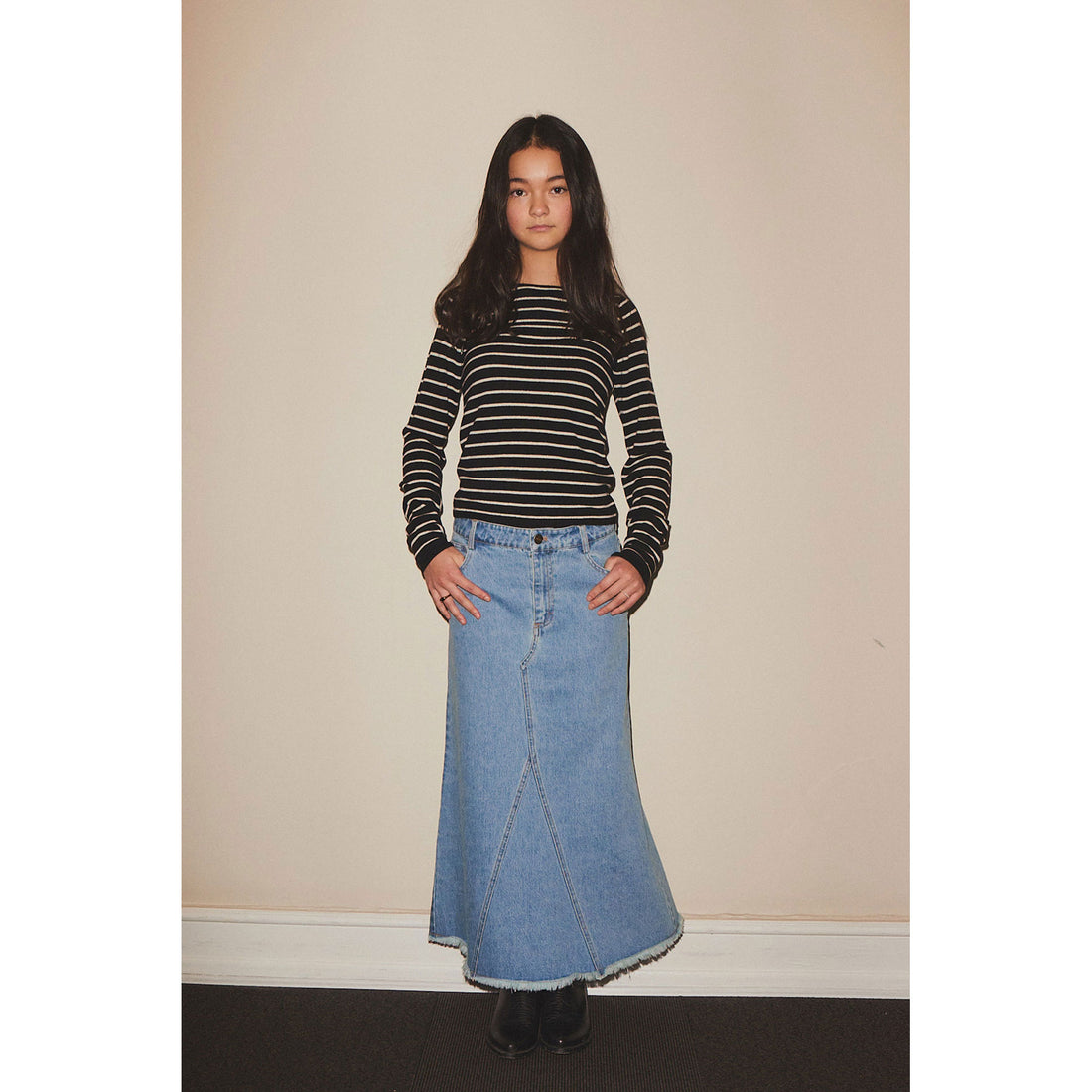 Designers Remix Black Cream Stripes Breton Sweater