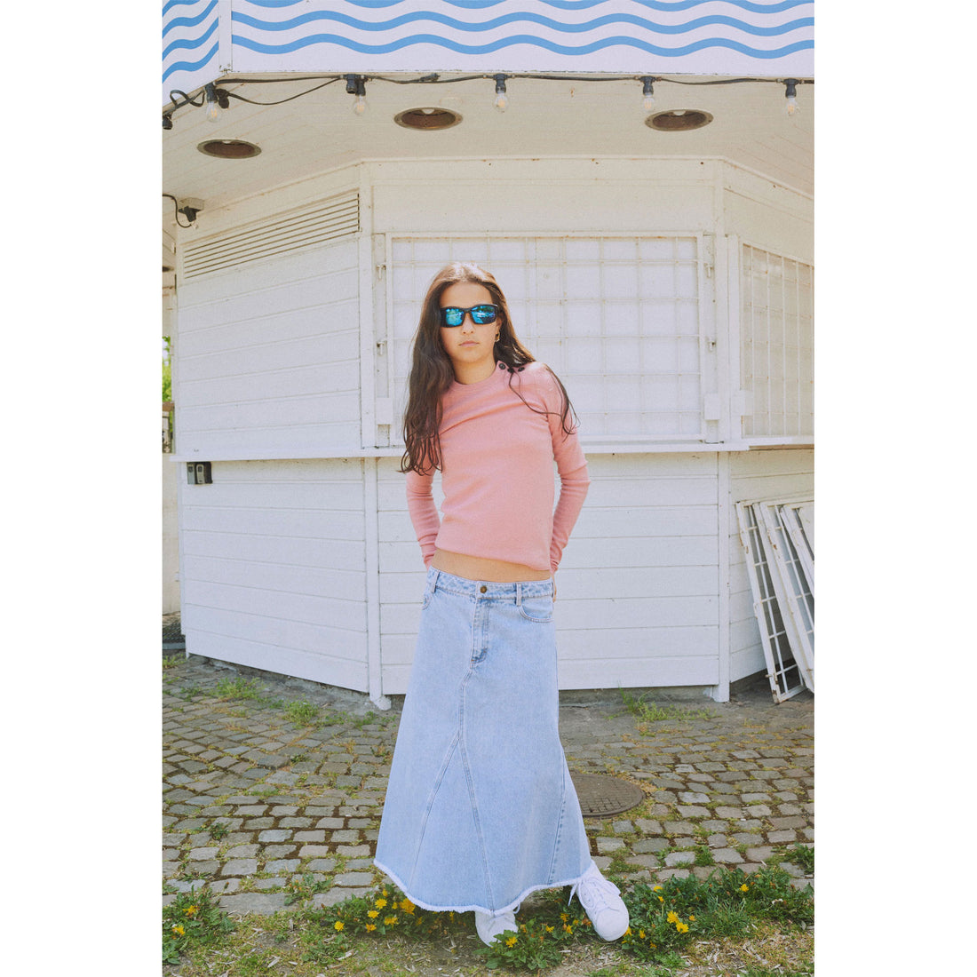 Designers Remix Light Denim Miles Skirt