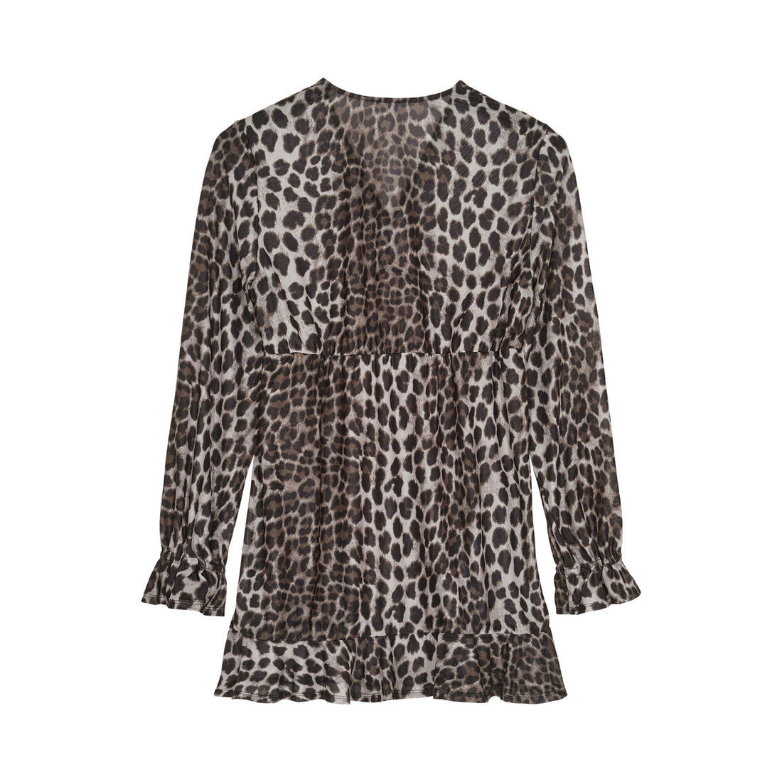 Designers Remix Leo Print Merle V-Neck Dress