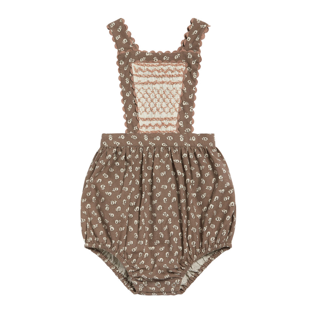 Little Cotton Clothes Clover Floral Dhalia Romper