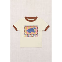 Misha and Puff Marzipan Dog Collage Riger Tee
