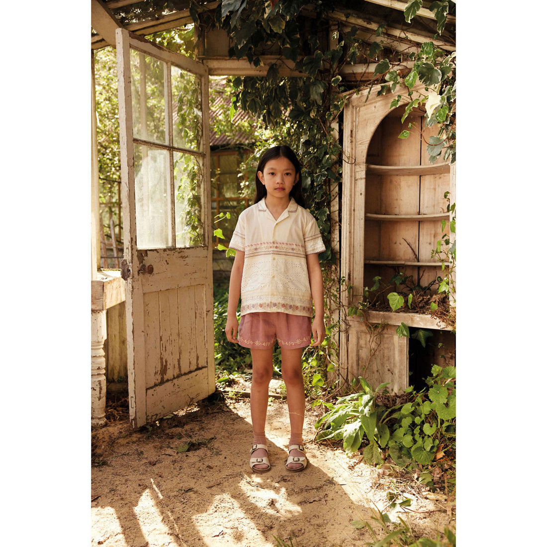 Apolina Cream Donny Ribbons Shirt