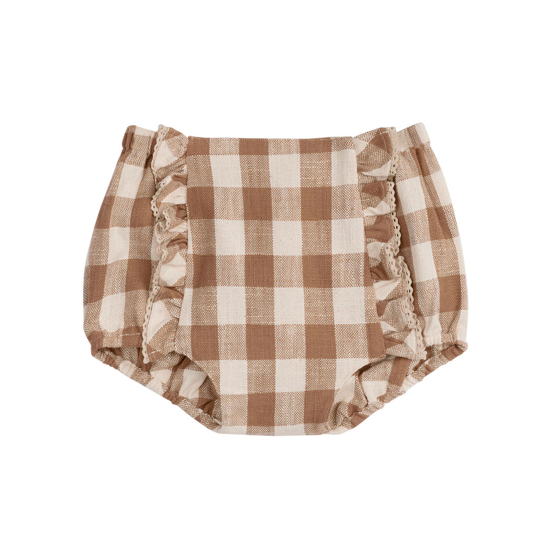 Little Cotton Clothes Cinnamon Gingham Organic Dorit Bloomers