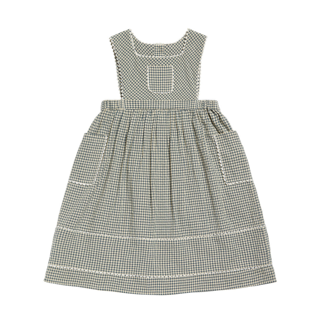 Little Cotton Clothes Rustic Check Dorothea Pinafore