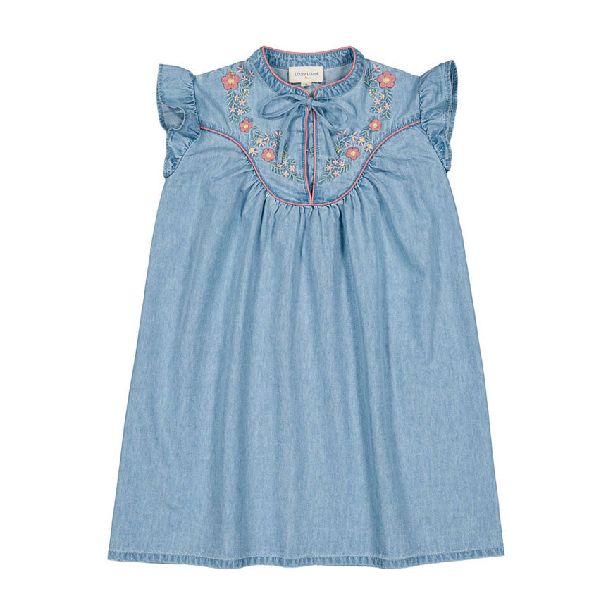 Louis Louise Light Blue Chambray Andree Dress