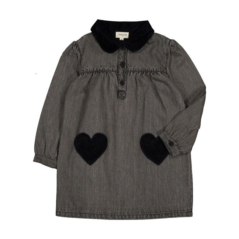 Louis Louise Grey Washed Denim Belinda Dress