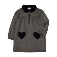 Louis Louise Grey Washed Denim Belinda Dress