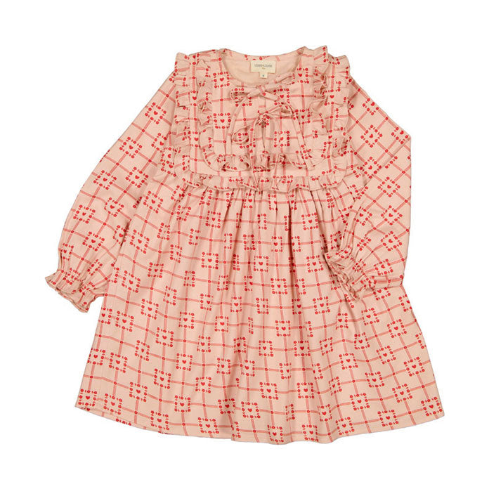 Louis Louise Pink Square Heart Constanza Dress