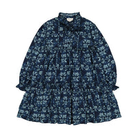 Louis Louise  Navy Patchwork Garance Dress