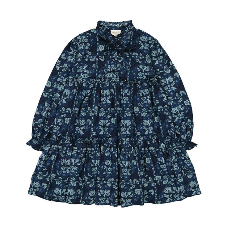 Louis Louise  Navy Patchwork Garance Dress