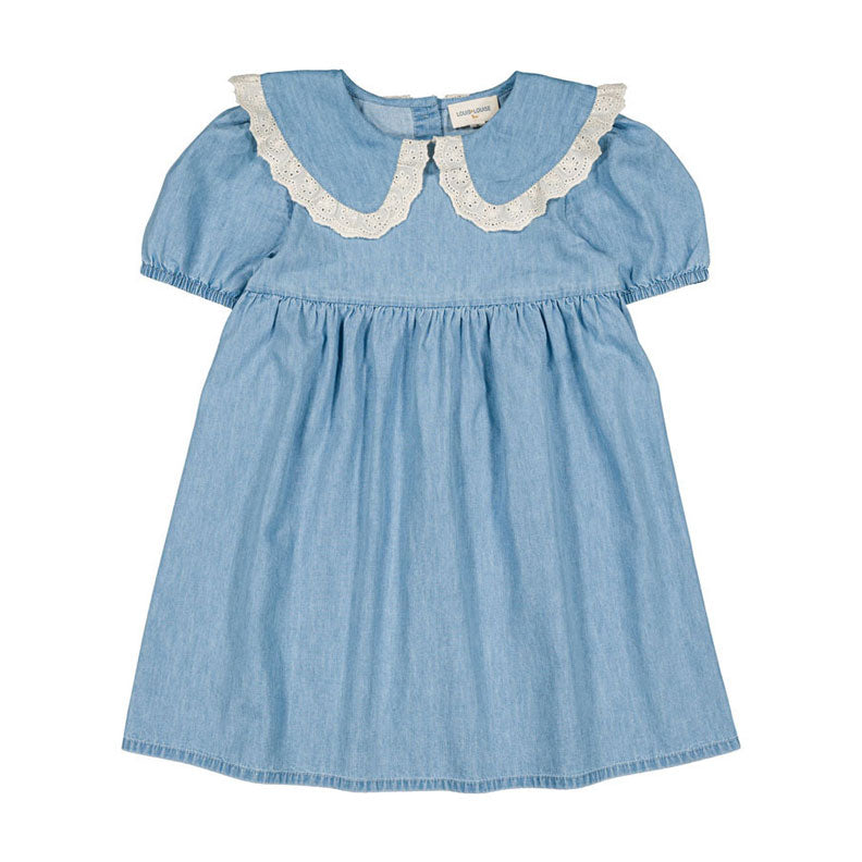 Louis Louise Light Blue Chambray Henrietta Dress
