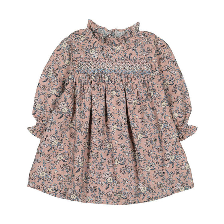Louis Louise  Pink Romantic Flower Janelle Baby Dress