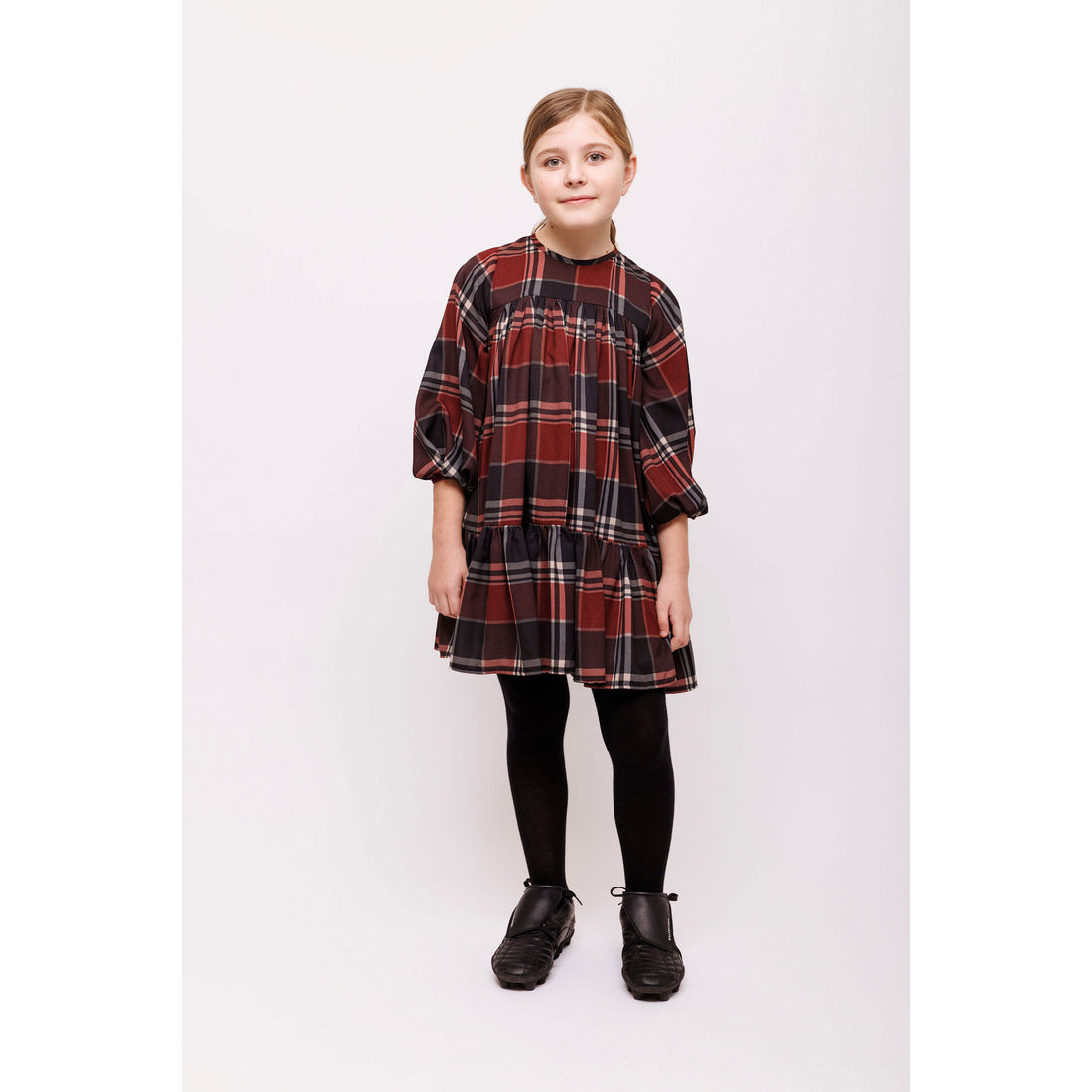 Olivia Rohde Brown/Green Plaid Dress