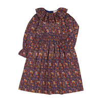 Louis Louise Indigo Romantic Flower Lurex Songe Dress