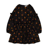 Louis Louise Black Lurex Romantic Flower Umyma Dress