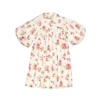 Christina Rohde Off White/Pink Scattered Floral  Dress