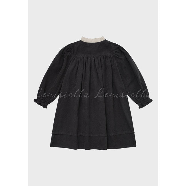Louisiella Noir Corduroy Dress