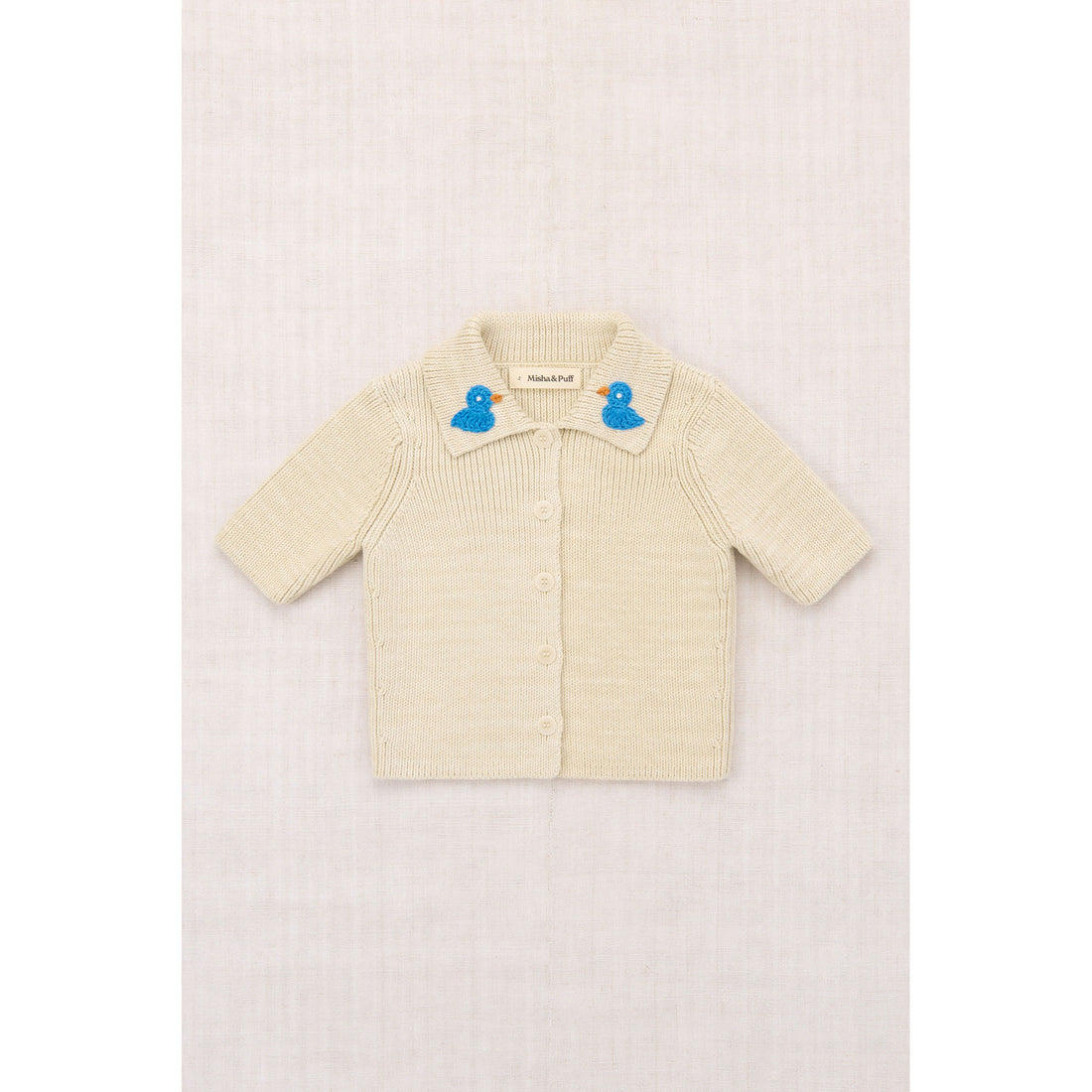 Misha and Puff Marzipan Duckling Cafe Cardigan