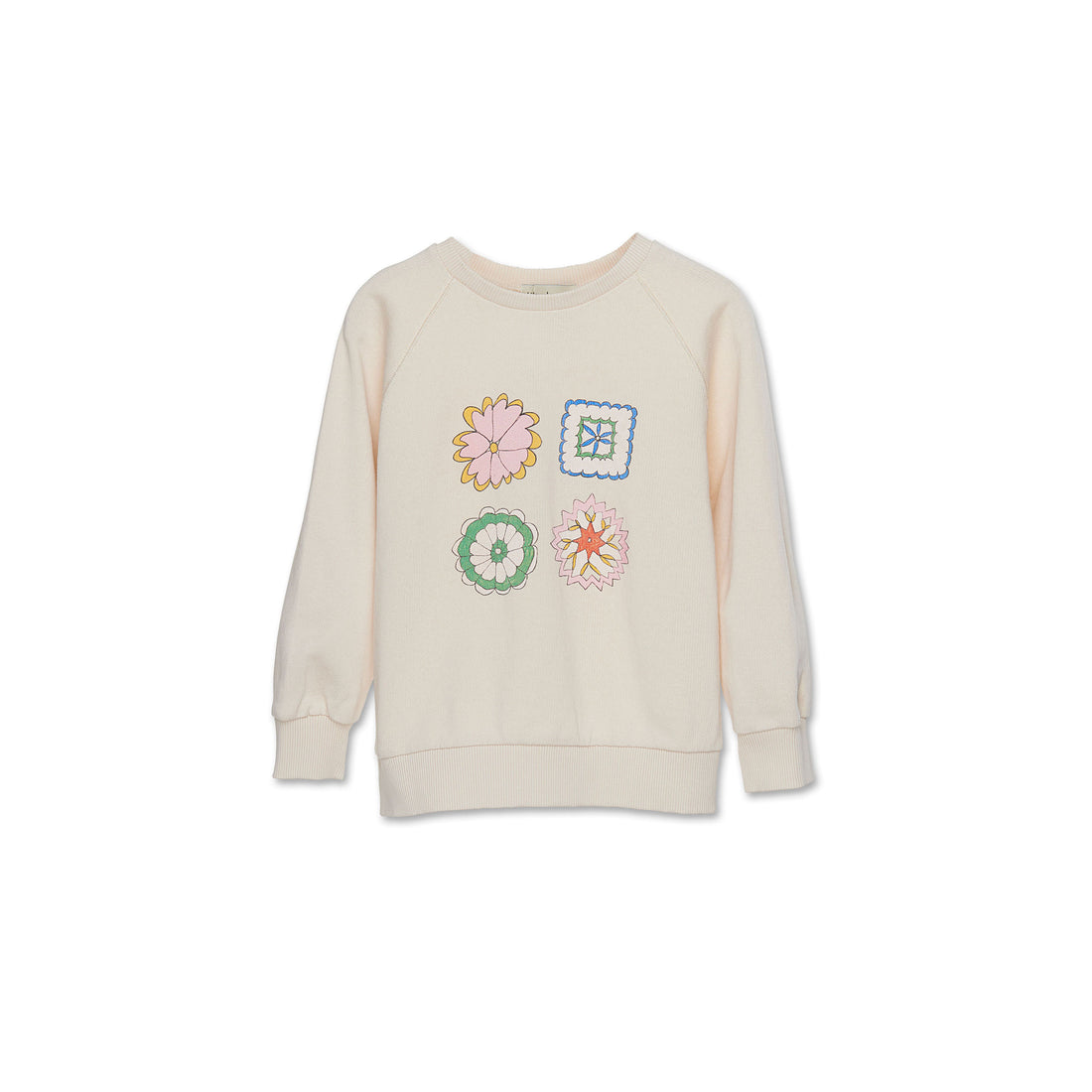 Wander and Wonder  Milk Crochet Sweatshirt