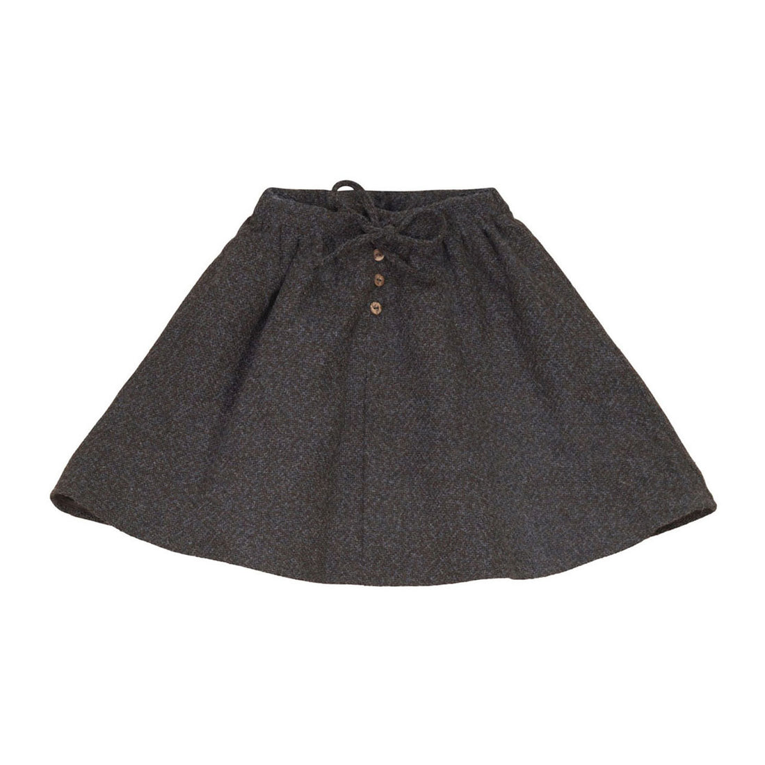 Calla Lili  Grey/Brown Tweed Draw String Skirt