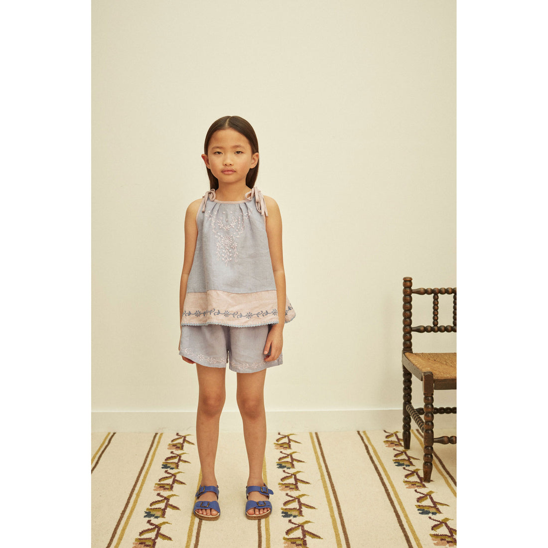 Apolina Blue/Lilac Emeline Short Set