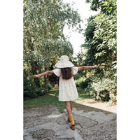 Emile et Ida CreamEmbroidered All Over Dress
