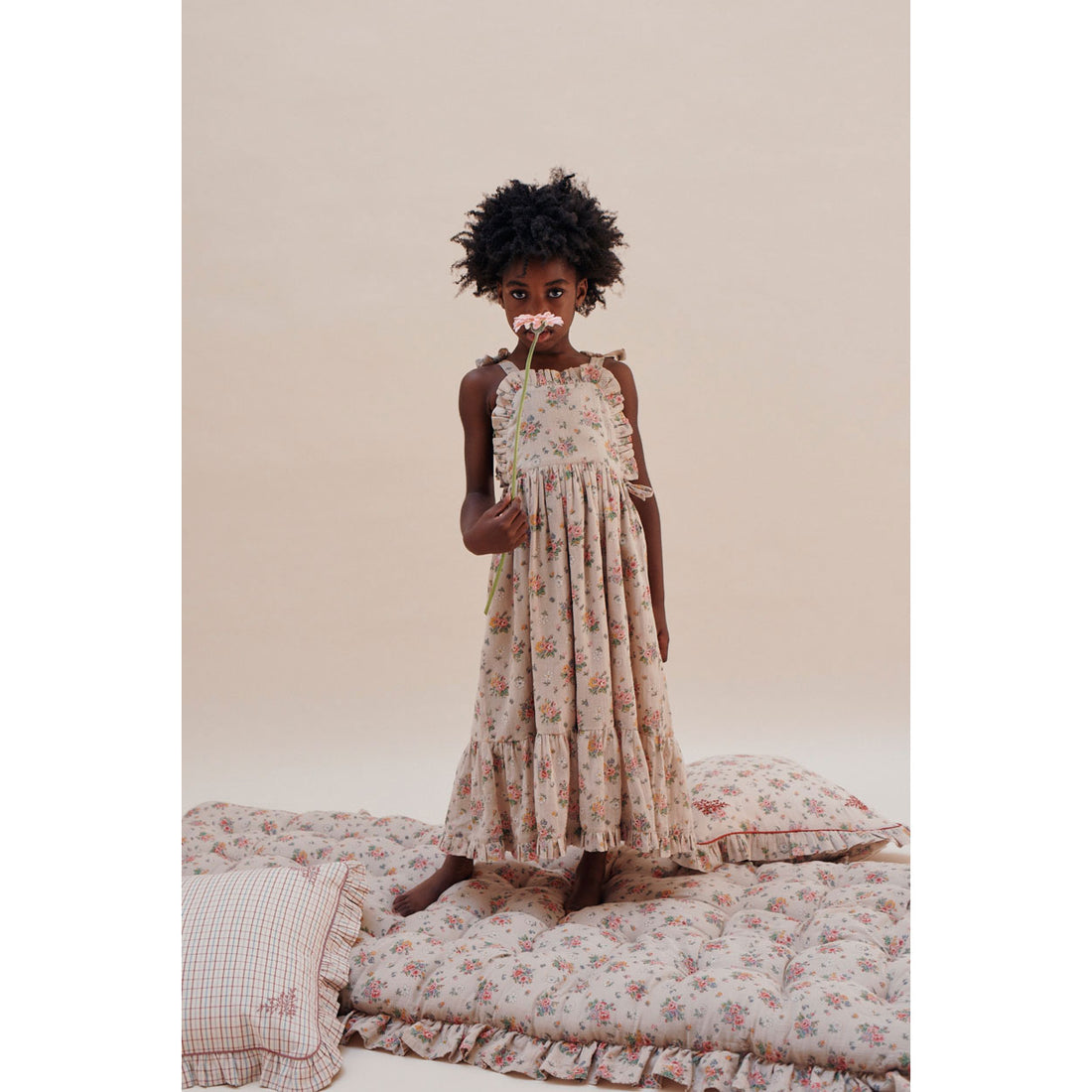 Emile et Ida Vintage Floral Long Dress
