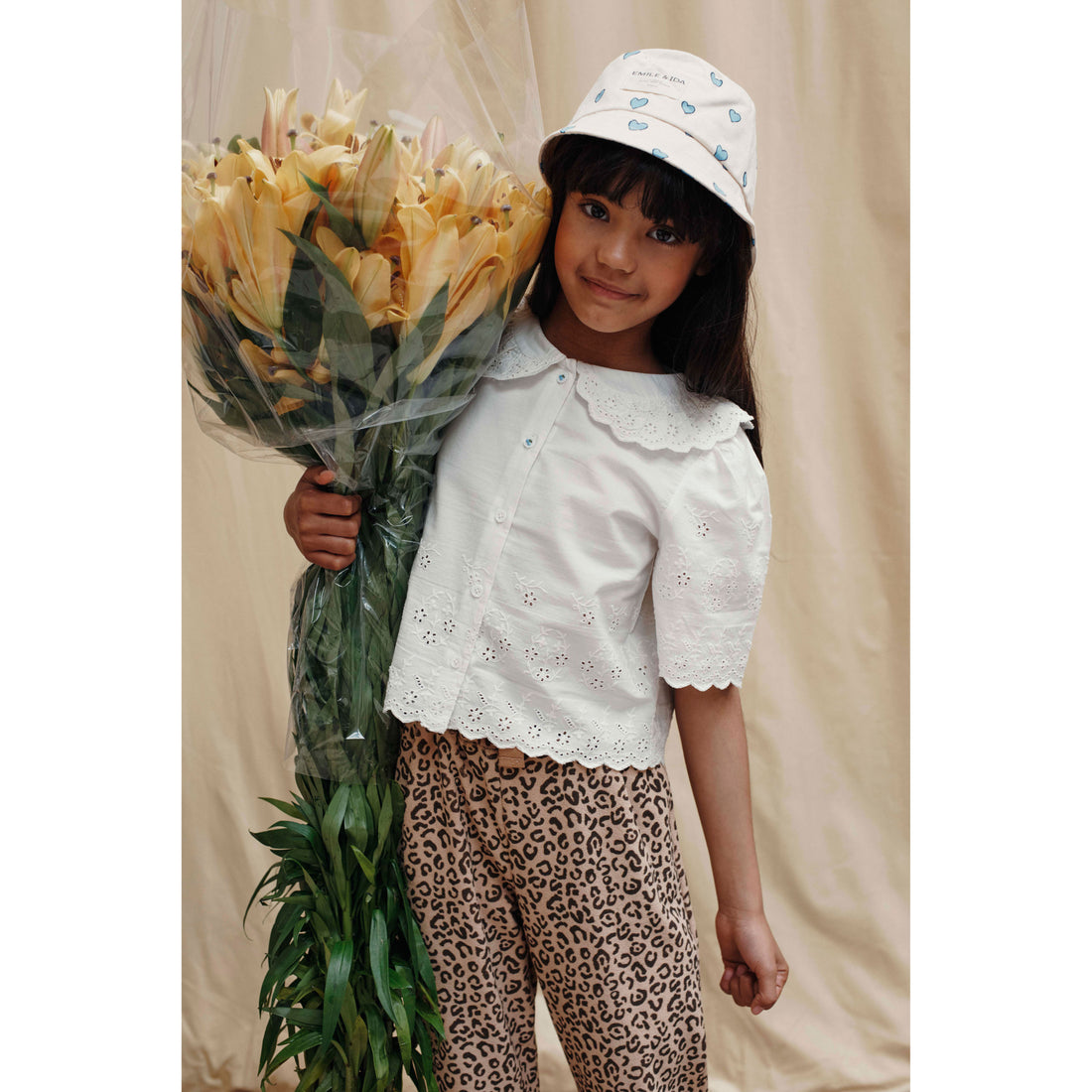 Emile et Ida White English Embroidery Blouse