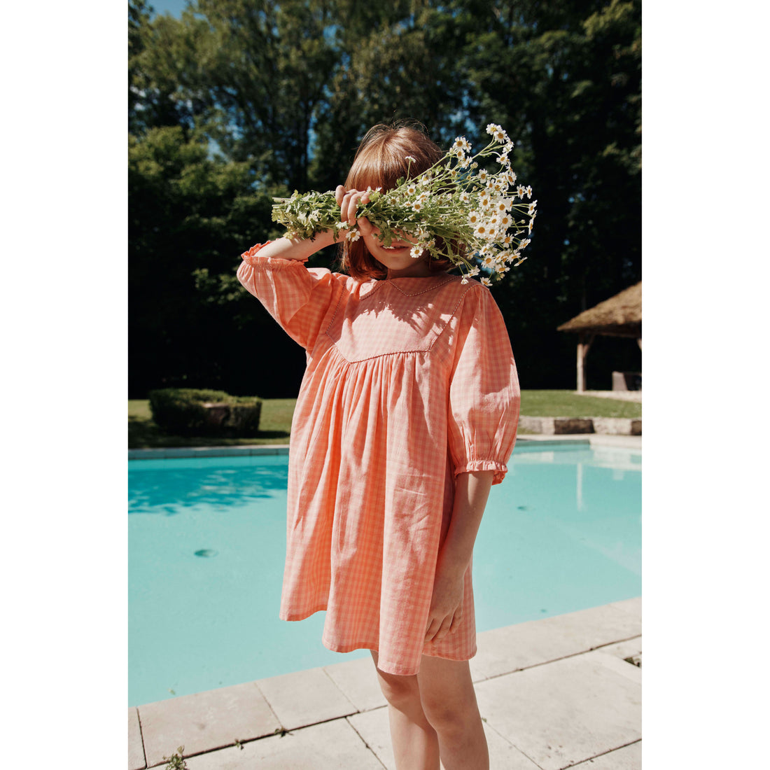 Emile et Ida Red Vichy Dress